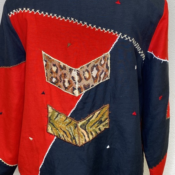 Vintage Wearable Art Blazer by Indigo Moon Large - Picture 8 of 14